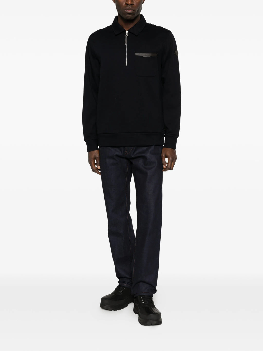 Image of Zipped Sweatshirt by Moncler for Men - Season Spring-Summer 2026 - Model view 1
