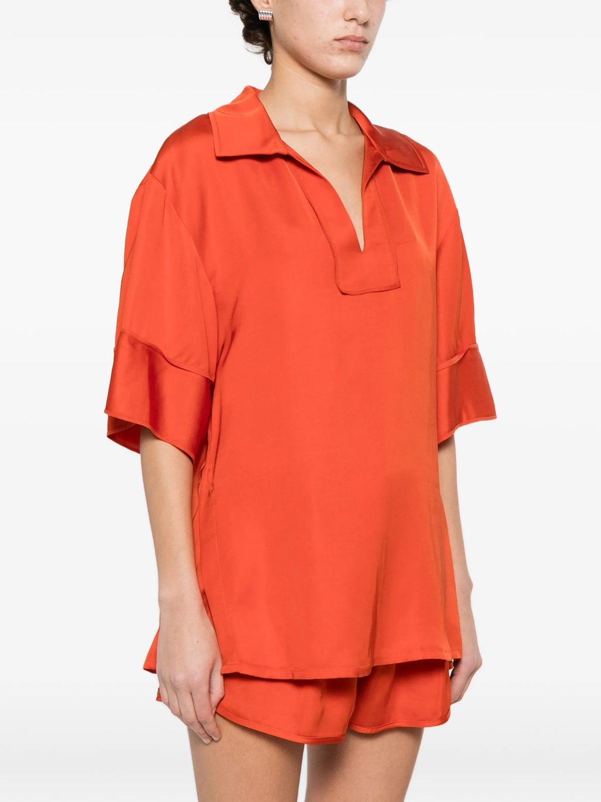 Image of Satin Blouse by Iro for Women - Season Spring-Summer 2026 - Model View 2