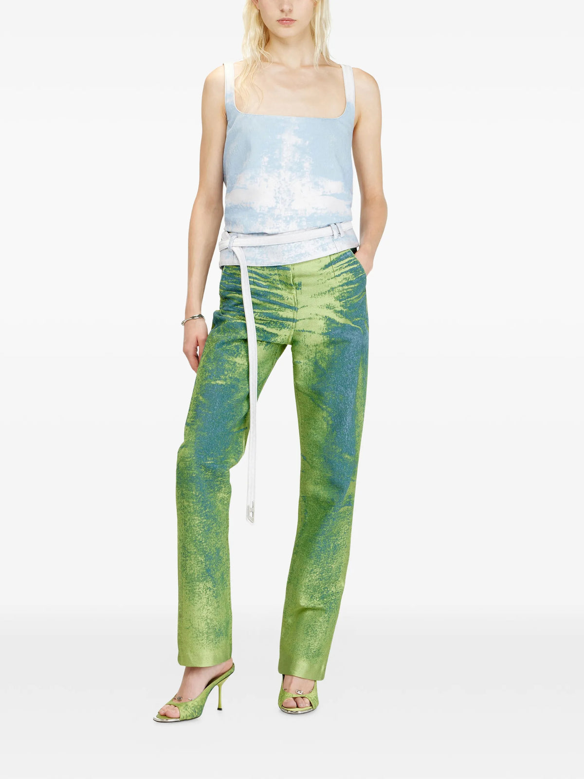 Image of D-drelian Slim Jeans by Diesel for Women - Season Spring-Summer 2026 - Model View 1