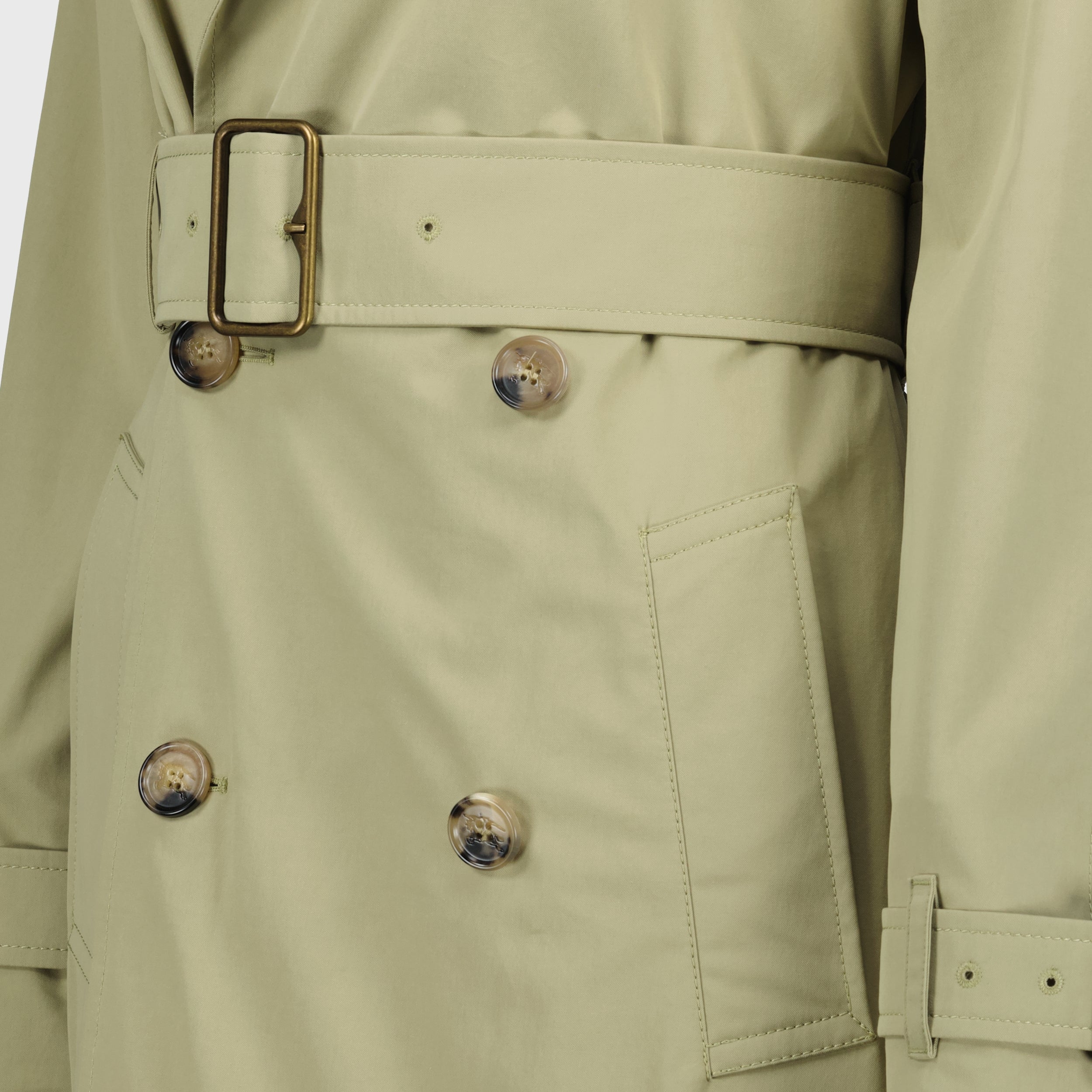 Trench-coat lungo beige