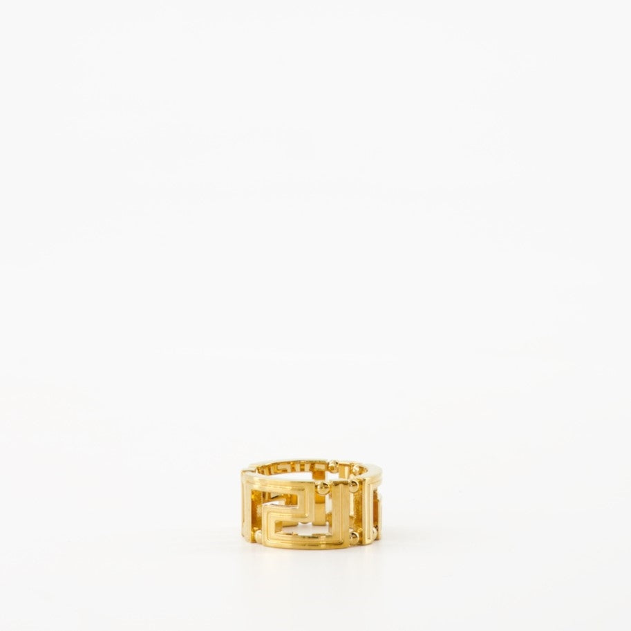 Gold ring, Versace ring, Greca ring, luxury accessories, fashion ring