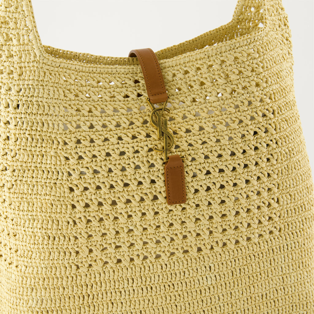 hobo bag, Saint Laurent, raffia bag, luxury accessories, designer handbag