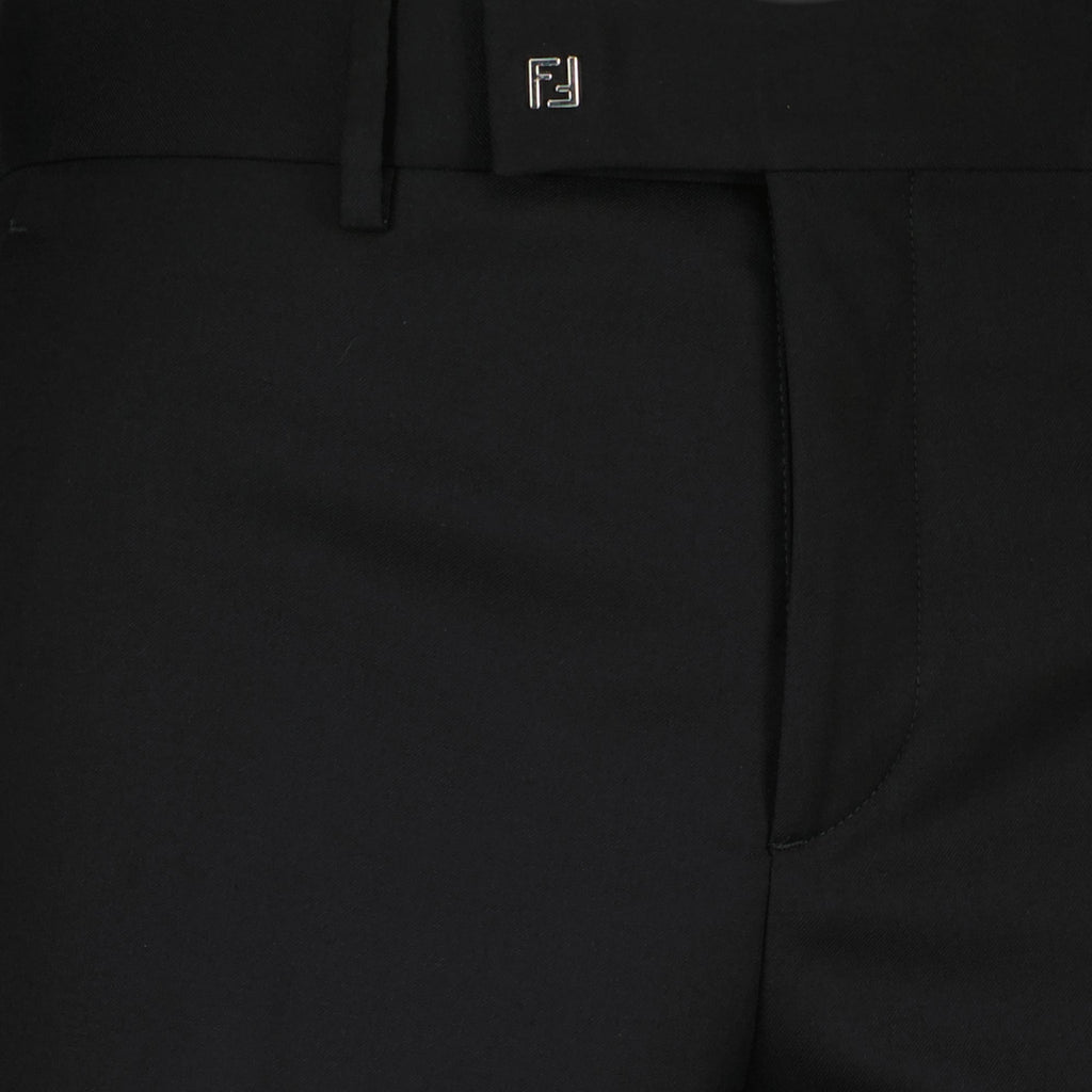 Fendi trousers, black wool trousers, autumn-winter fashion, men's fashion, designer trousers