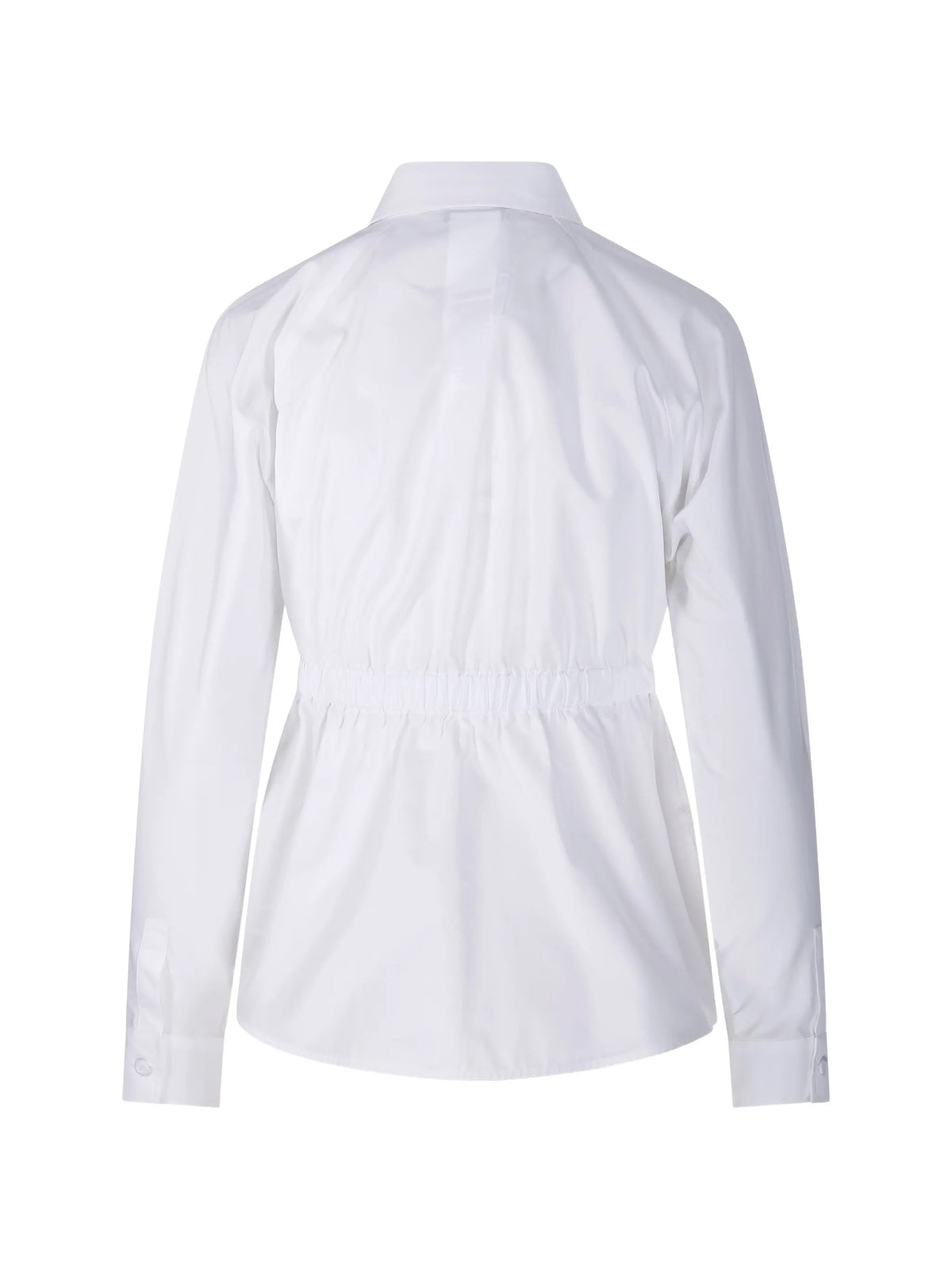 Image of White Cotton Poplin Shirt by Max Mara for Women - Season Spring-Summer 2026 - Model View 2