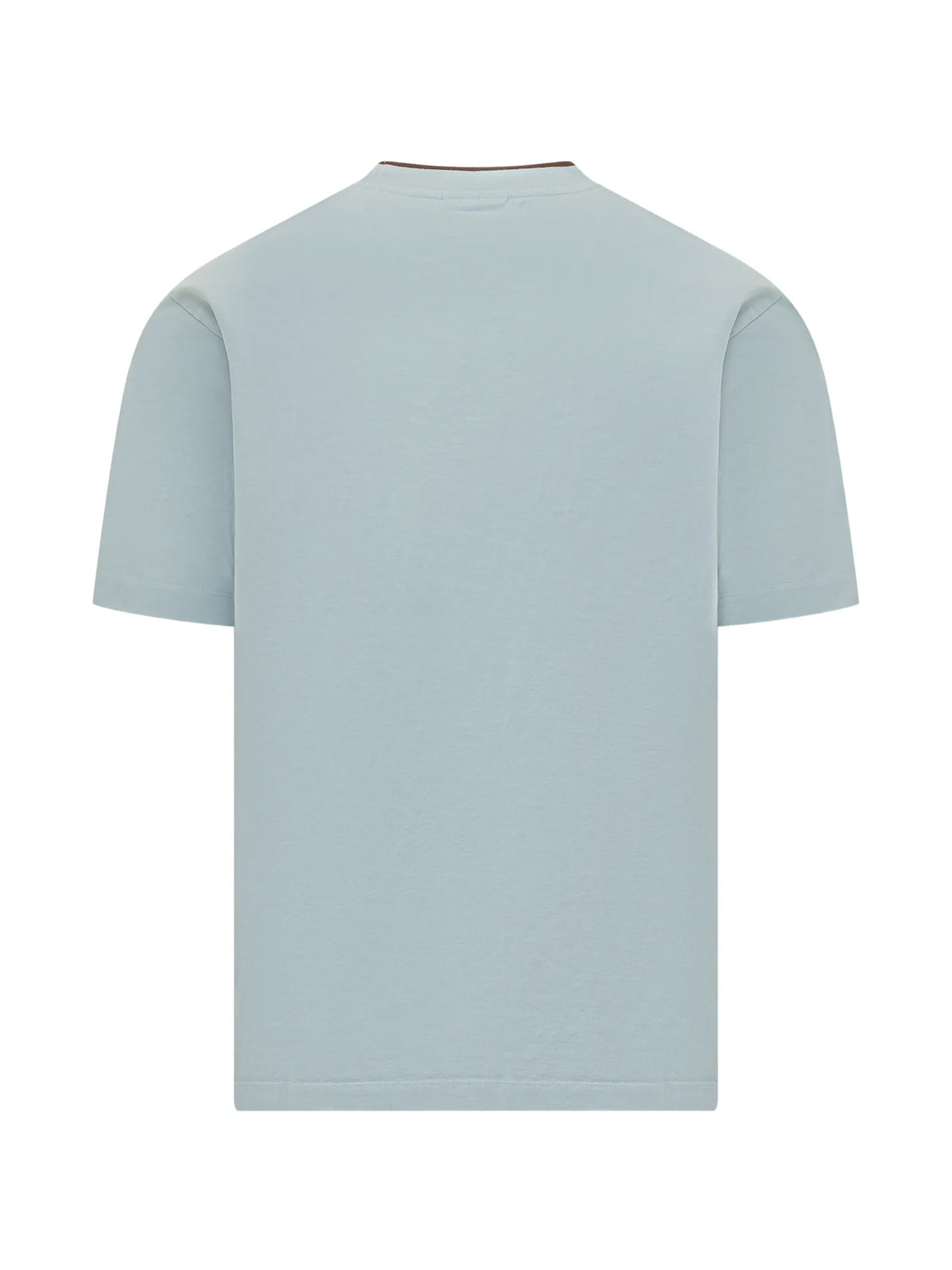 Image of Belissima Blue Funny T-Shirt - Drôle de Monsieur by Drole De Monsieur for Men - Season Spring-Summer 2026 - Model View 2