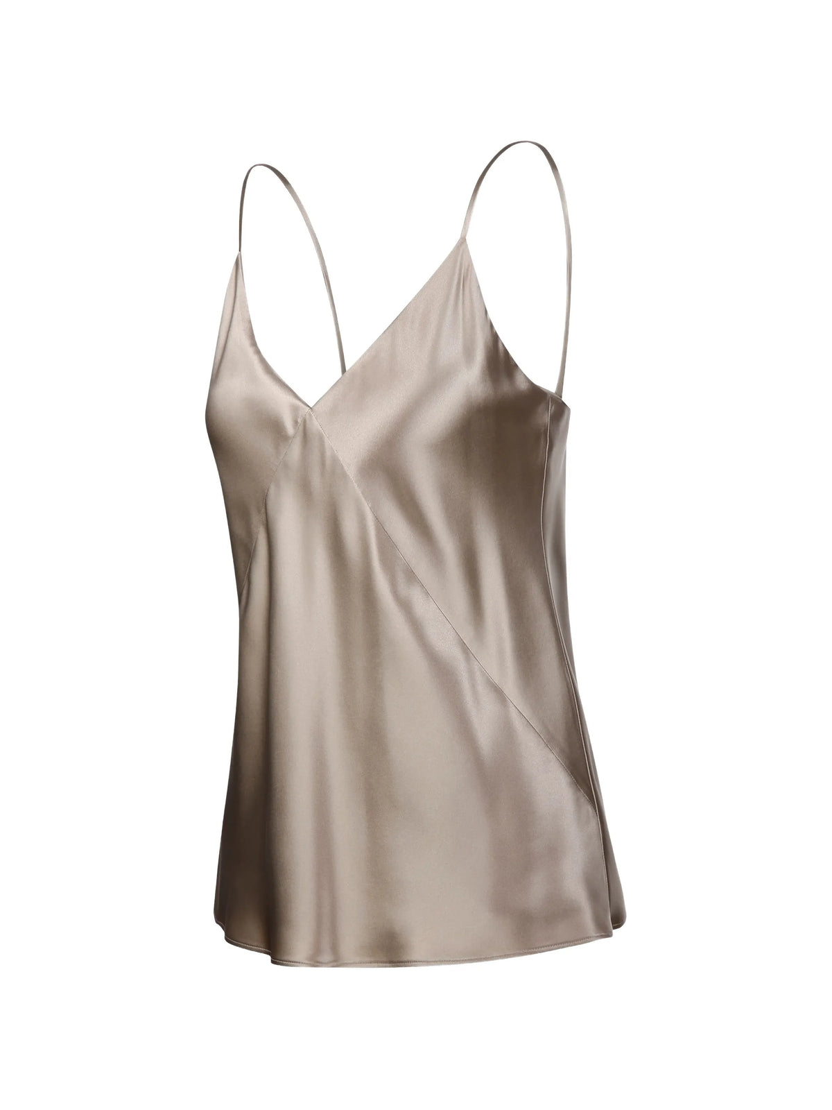 Image of Beige Silk Satin Top by Max Mara for Women - Season Spring-Summer 2026 - Model View 3