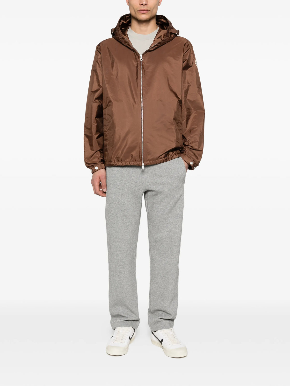 Image of Coupe-Vent Remoray Marron by Moncler for Men - Season Spring-Summer 2026 - Model View 1
