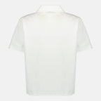 Bild des weißen Popeline-Hemds von Miu Miu für Frauen - Saison Frühjahr-Sommer 2026 - Produktdetailansicht 1
