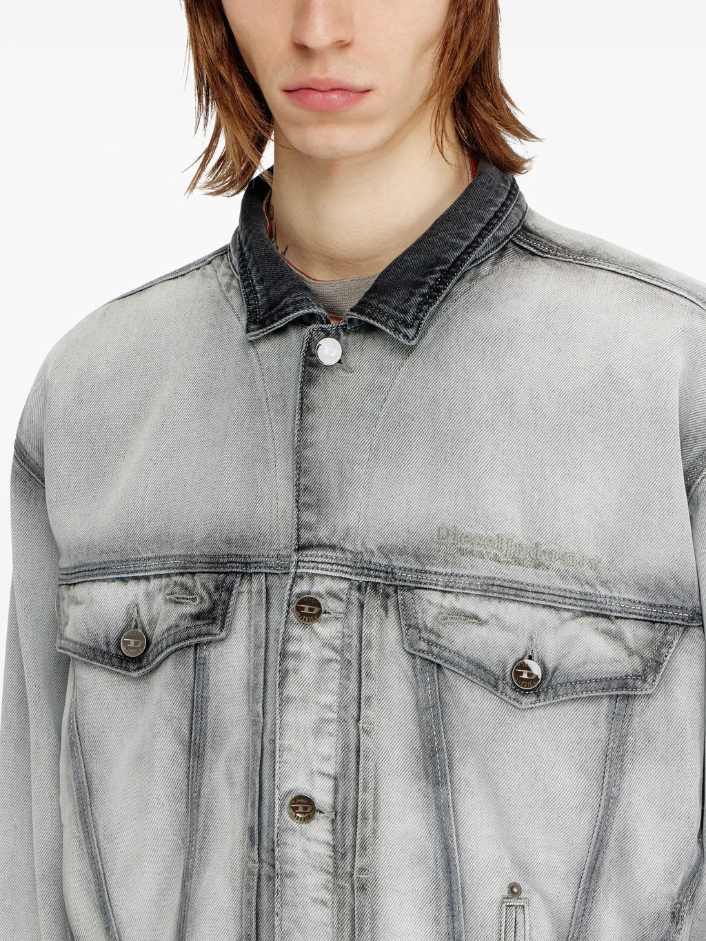 Image of D-Denver Denim Jacket by Diesel for Unisex - Season Spring-Summer 2026 - Model View 6
