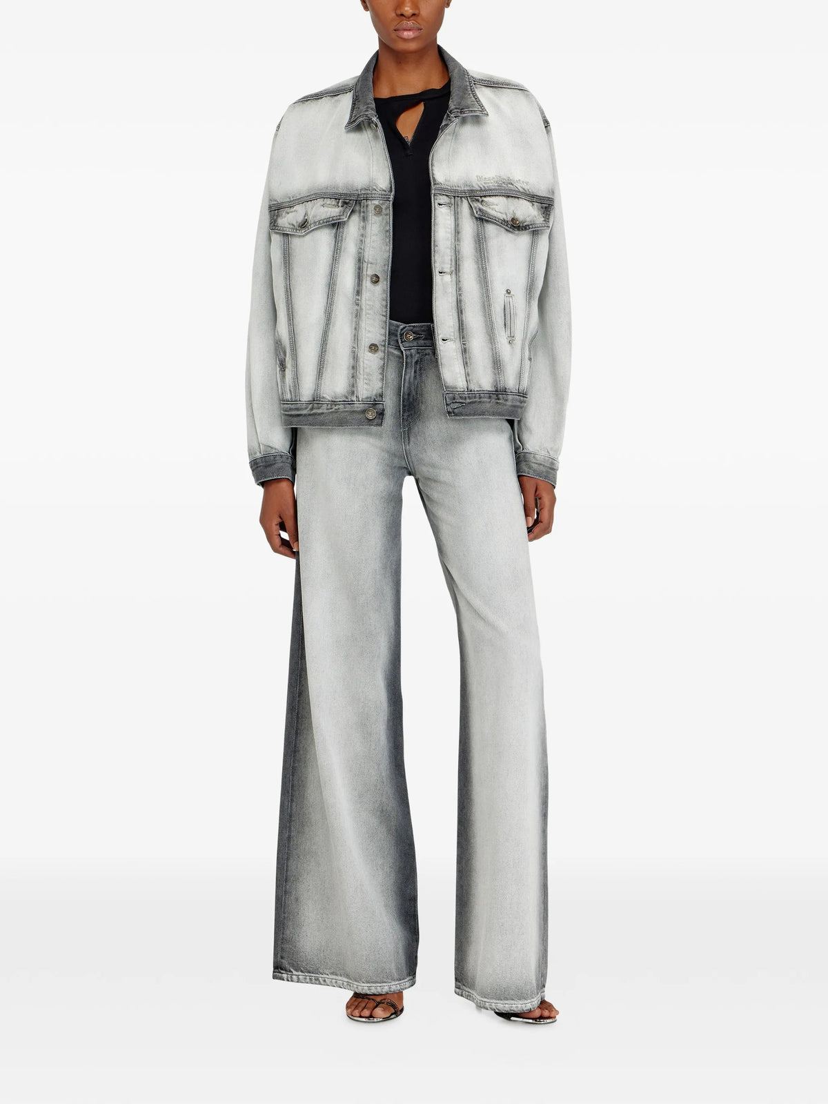 Image of D-Denver Denim Jacket by Diesel for Unisex - Season Spring-Summer 2026 - Model View 1