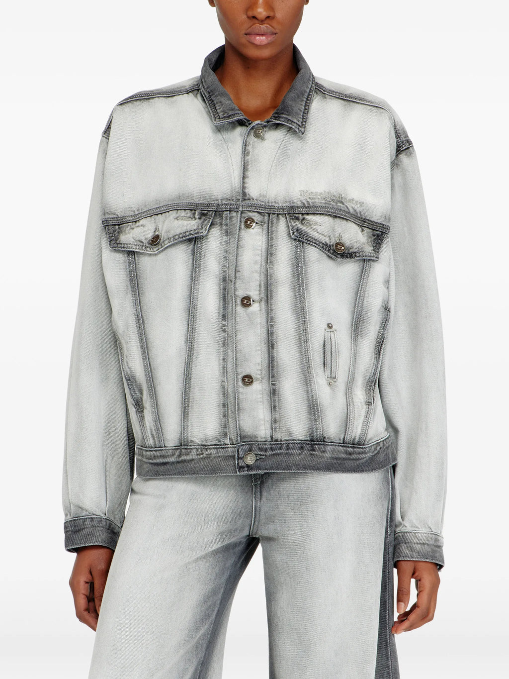 Image of D-Denver Denim Jacket by Diesel for Unisex - Season Spring-Summer 2026 - Model View 4
