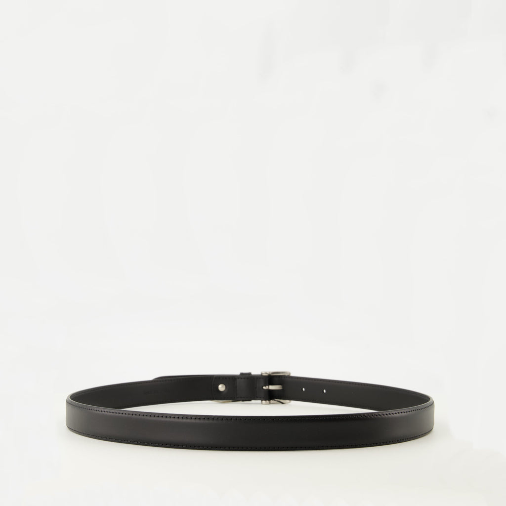 Bilde av Paris svart belte av Ami PARIS for unisex - Sesong Høst-Vinter 2025 - Bak visning