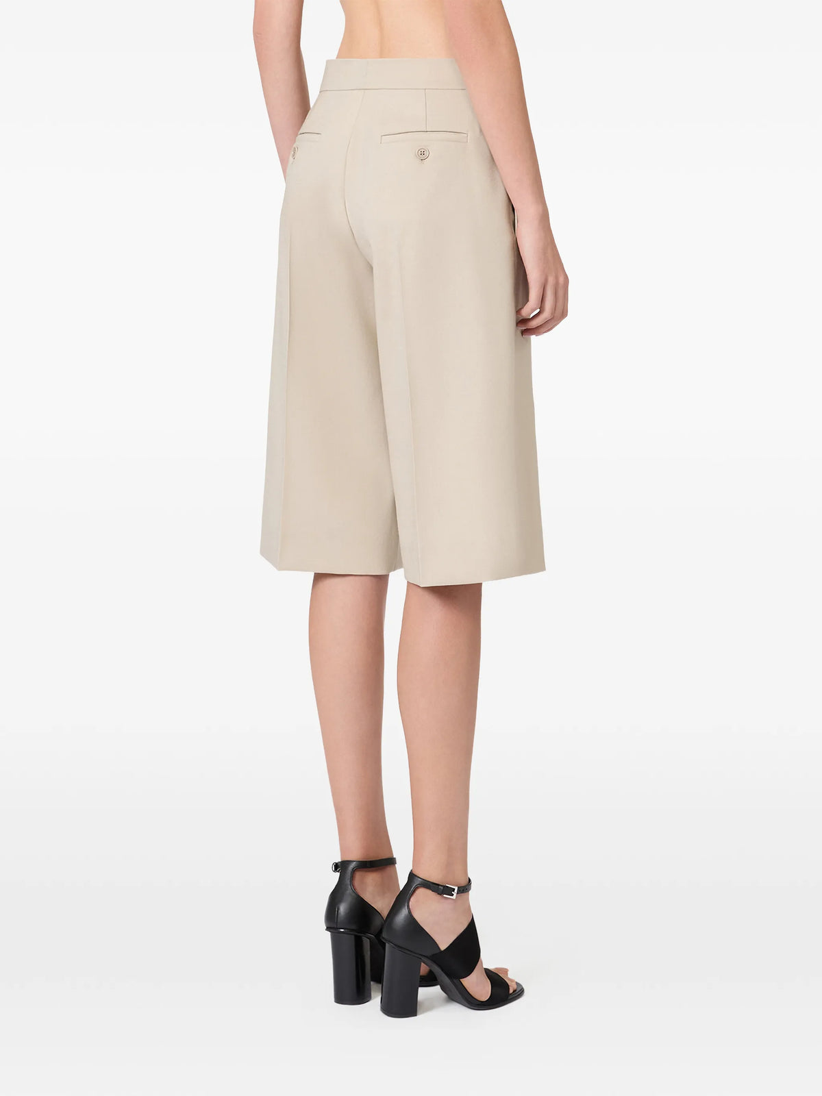 Image of Beige Wool Bermuda by Max Mara for Women - Season Spring-Summer 2026 - Model View 3