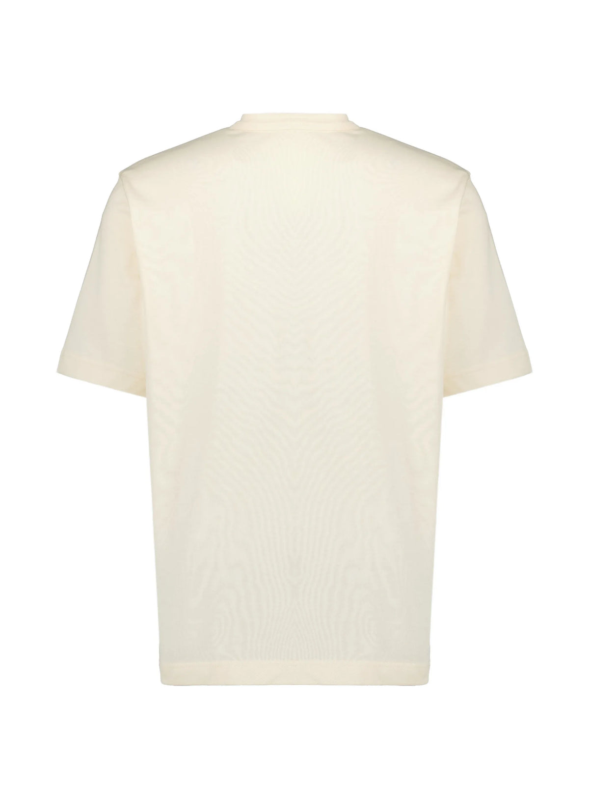 Image of Beige Logo T-Shirt with Pocket by Moncler for Men - Season Spring-Summer 2026 - Model View 2