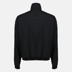 Black Zipped Jacket with Dior Embroidery