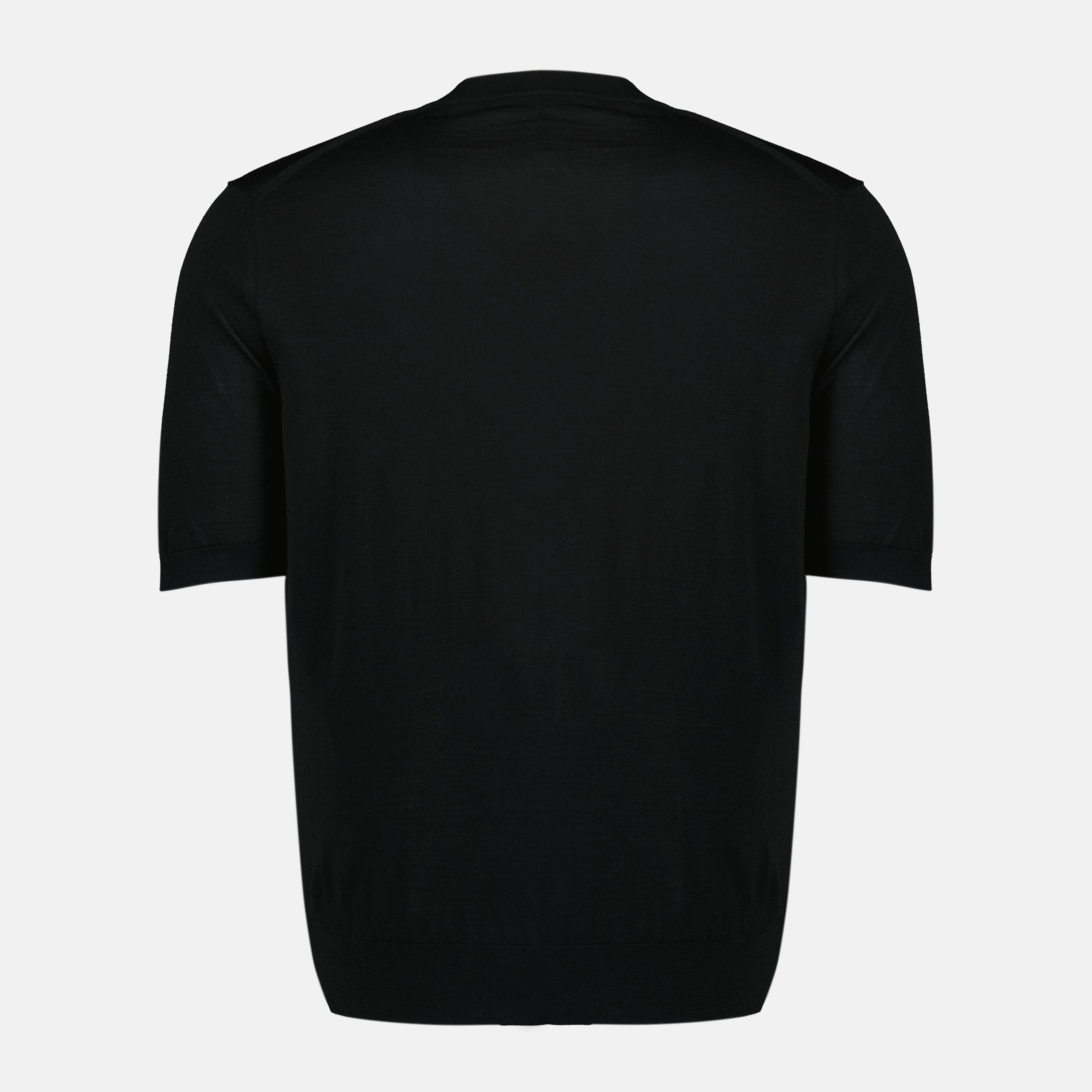 プラダのメンズ用ショートスリーブウールセーターの画像 - シーズン春夏2026 - 後面ビュー