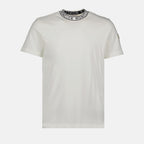Imagem da T-shirt branca com logo da Moncler para homens - Temporada Primavera-Verão 2026 - Vista frontal