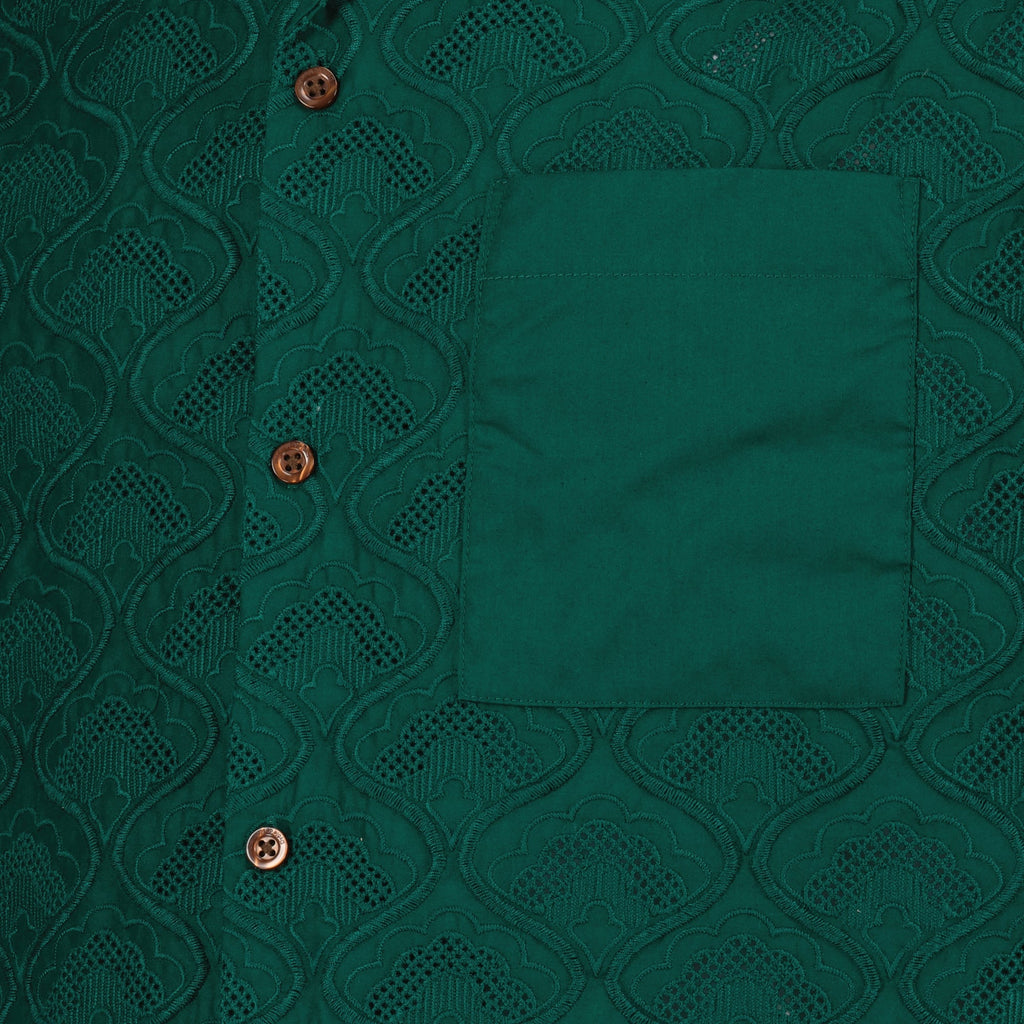 embroidered shirt, Drôle De Monsieur, cotton shirt, men's fashion, tapestry design