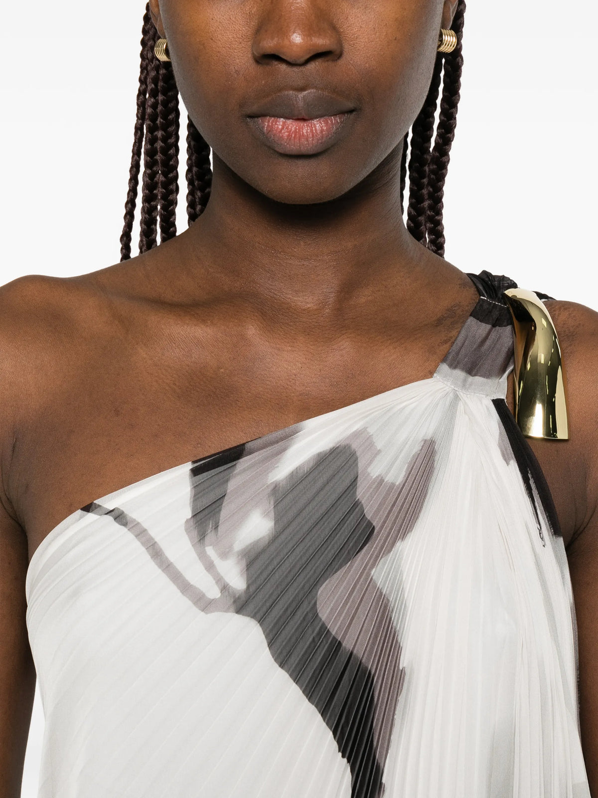Image of Long Printed Dress by Max Mara for Women - Season Spring-Summer 2026 - Model View 4