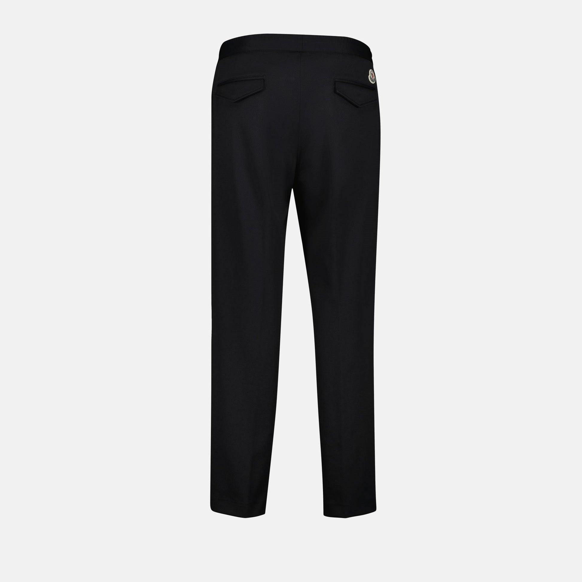 black nylon sweatpants, Autumn-Winter 2024 fashion, luxury loungewear, elegant casualwear, high-end men's athletic wear