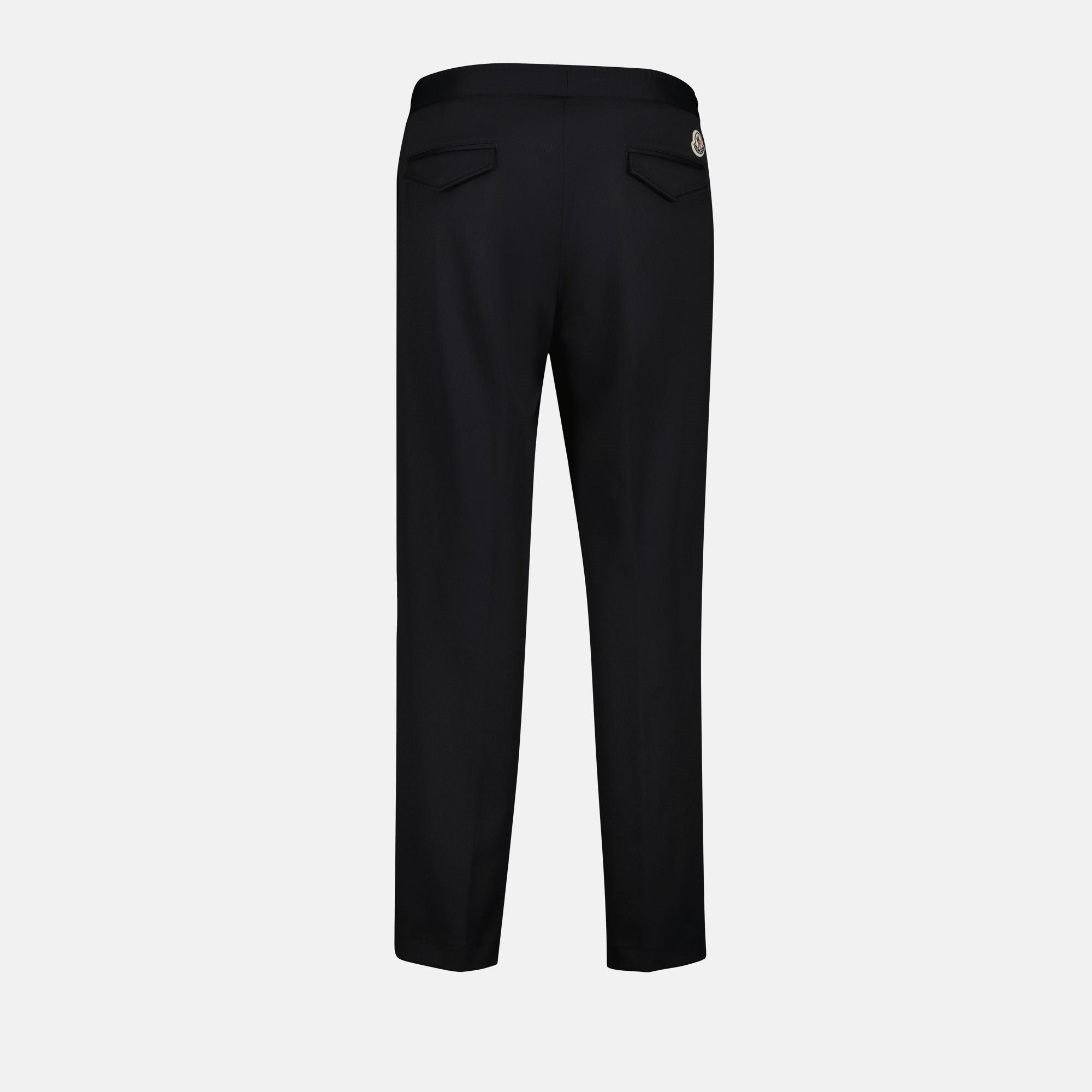 Imagen de pantalones de chándal de nylon negro de Moncler para hombres - Temporada Otoño-Invierno 2024 - Vista de detalle 2