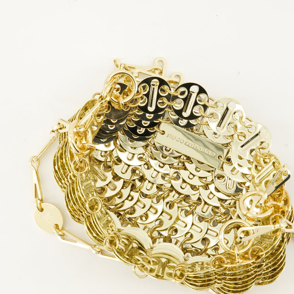 Iconic Nano Bag, Gold Metal Bag, Rabanne 1969 Bag, Metallic Handbag, Autumn Winter 2024