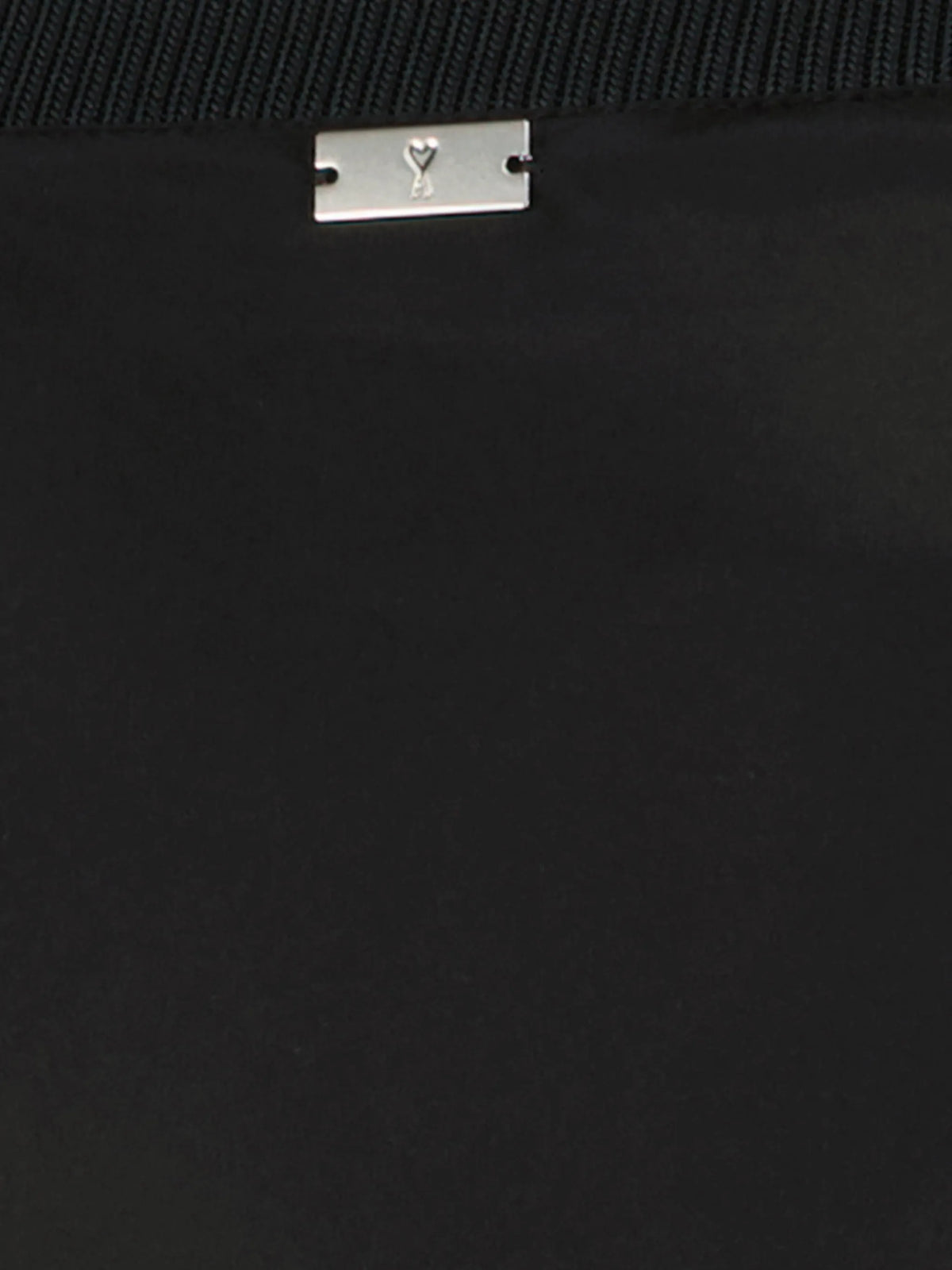 Image of Midi Black Satin Effect Skirt by Ami PARIS for Women - Season Spring-Summer 2026 - Model View 3