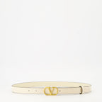 Image of VLogo White Belt by Valentino Garavani for Women - Season Autumn-Winter 2025 - Front View