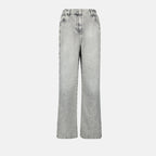 Gray Button Jeans