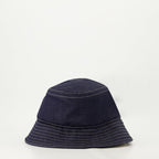 Image of Denim Bucket Hat with Embroidered Logo by Fendi for Men - Season Spring-Summer 2024 - Back View