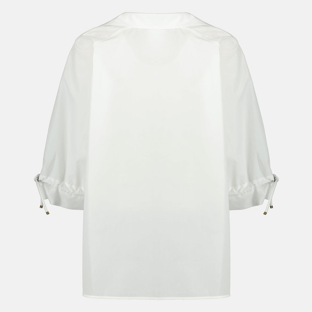 Imagem da blusa de popeline de algodão da Max Mara para mulheres - Temporada Primavera-Verão 2026 - Vista traseira