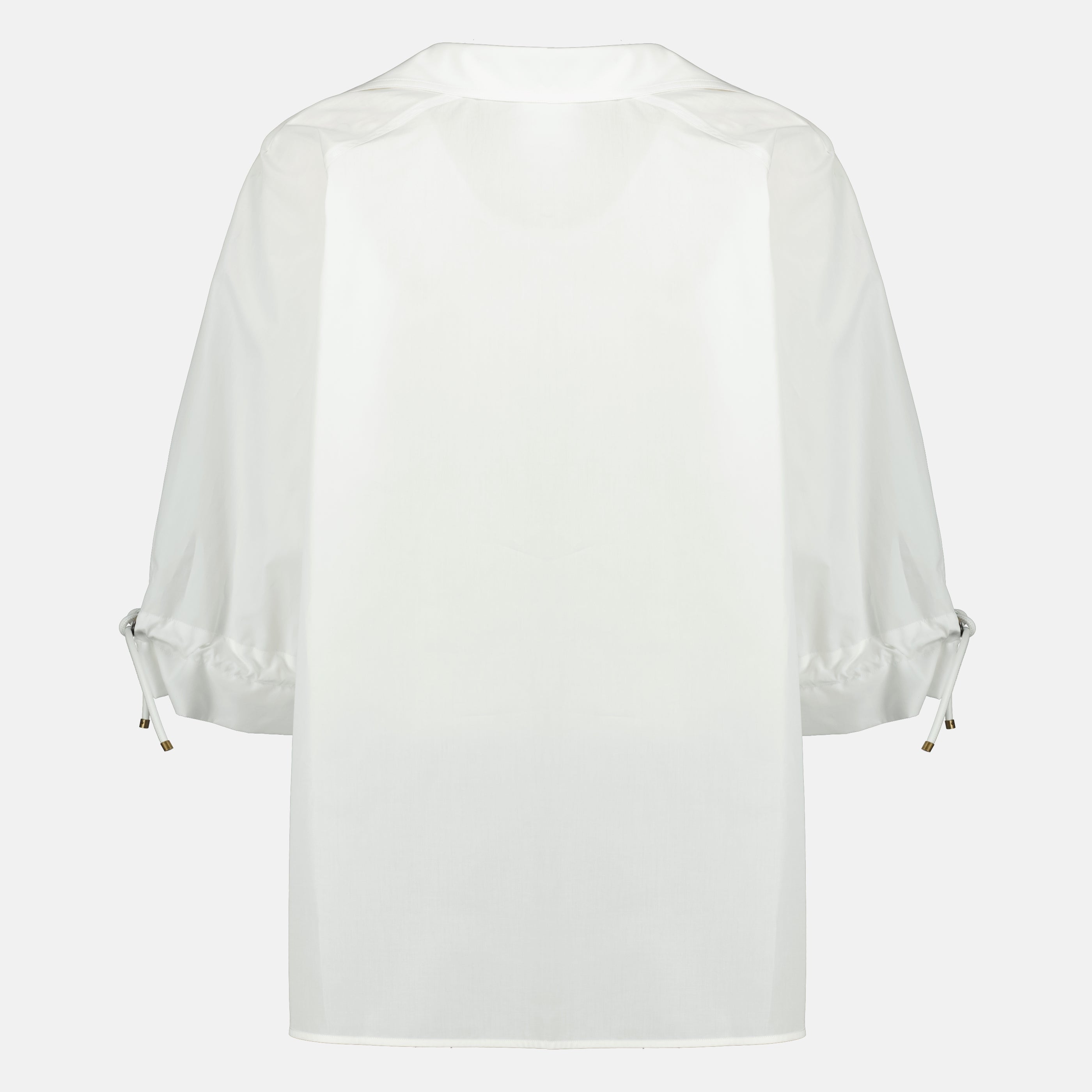 Imagem da blusa de popeline de algodão da Max Mara para mulheres - Temporada Primavera-Verão 2026 - Vista traseira