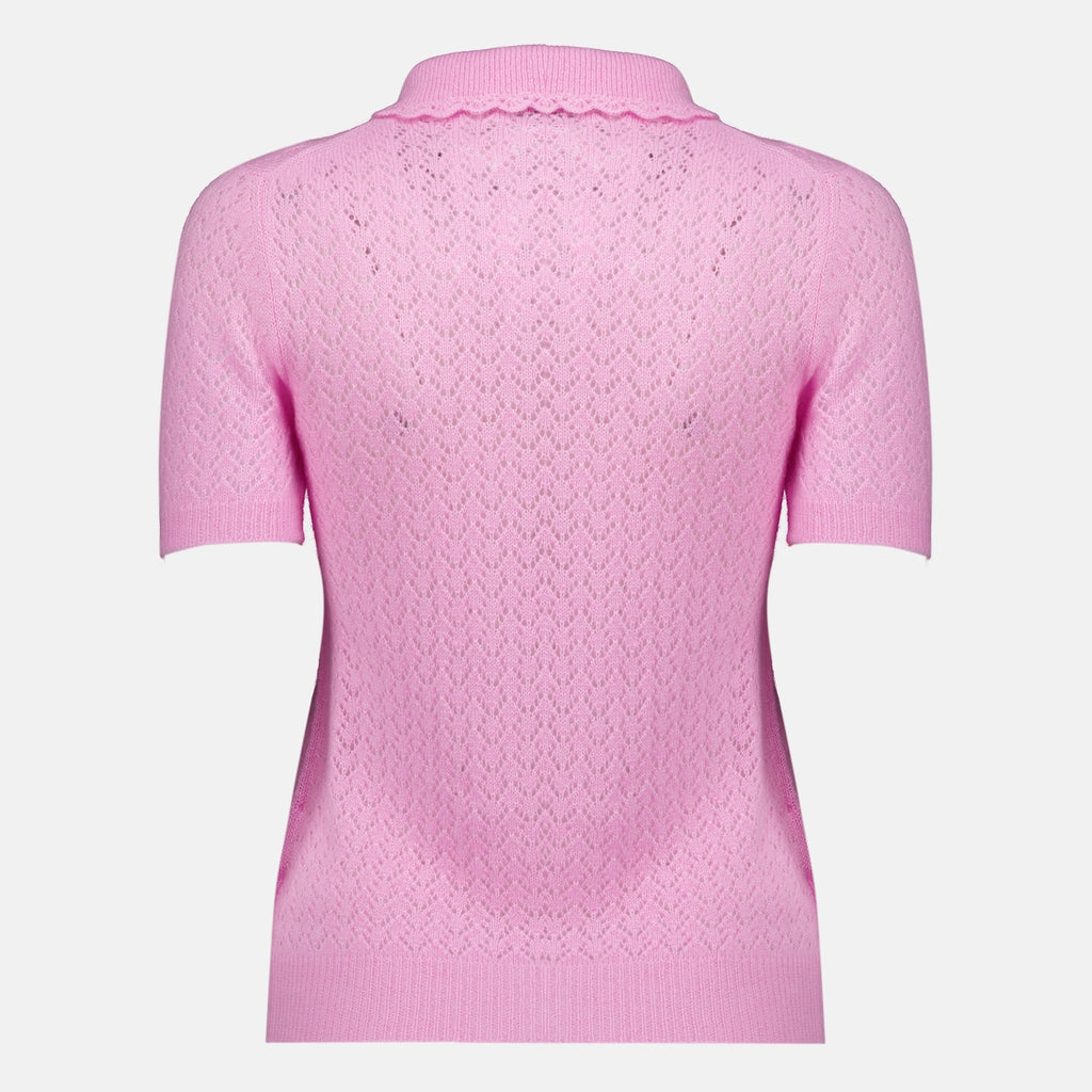 Pink Cashmere and Silk Polo