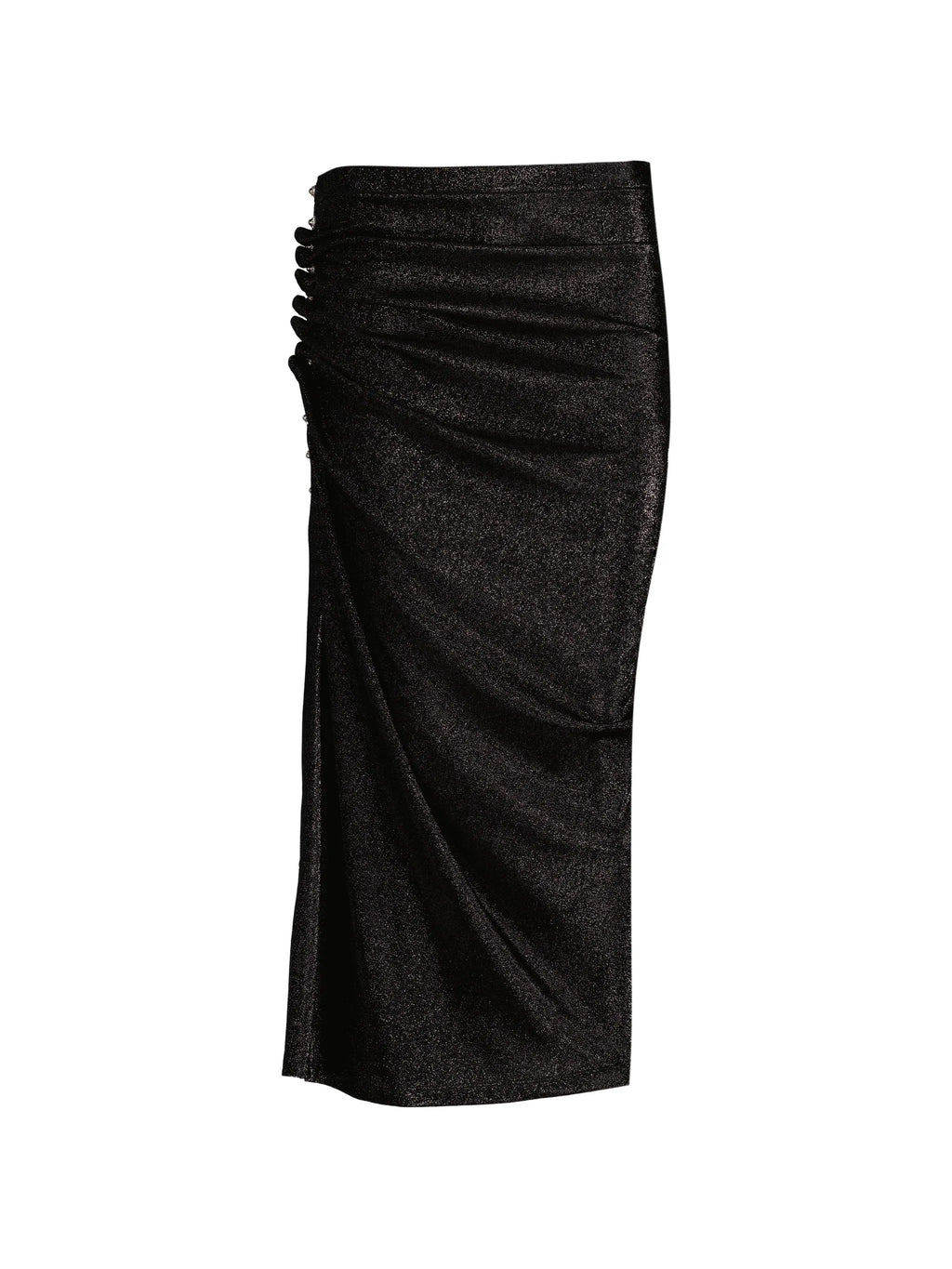 Image of Draped Midi Jersey Skirt by Rabanne for Women - Season Spring-Summer 2026 - Model View 1