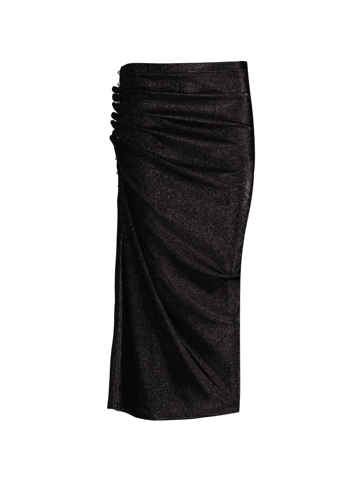 Image of Draped Midi Jersey Skirt by Rabanne for Women - Season Spring-Summer 2026 - Model View 1