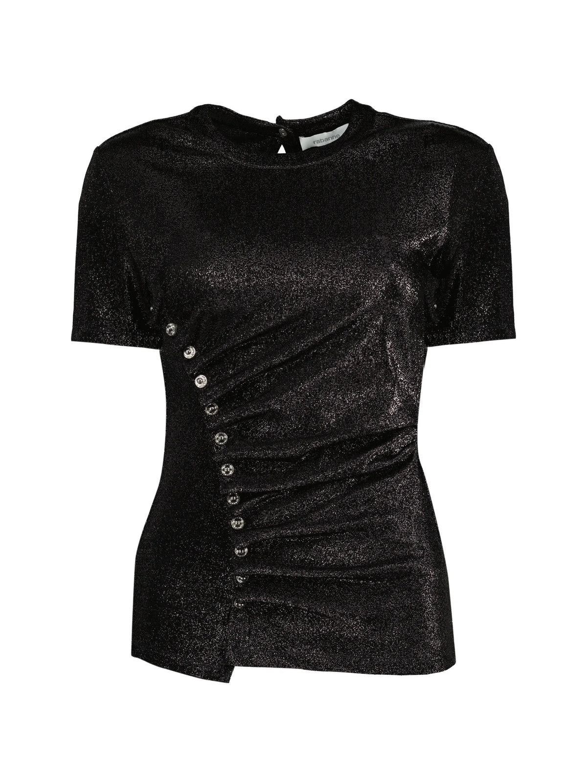 Image of Draped Jersey Top by Rabanne for Women - Season Spring-Summer 2026 - Model View 1