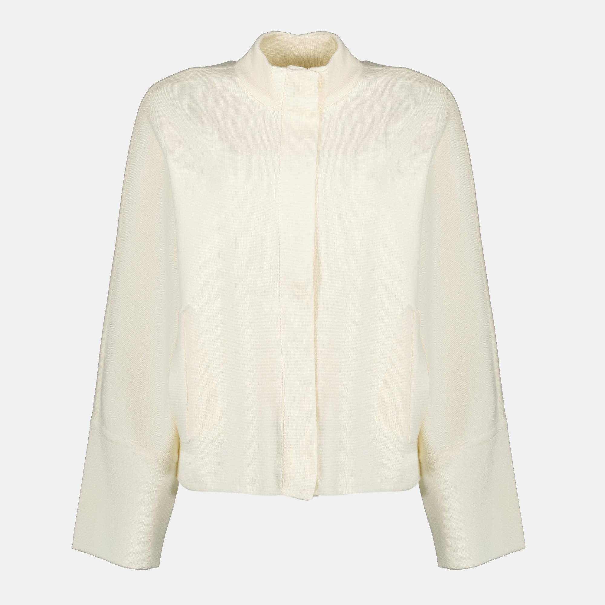 Image of White Knit Jacket by Max Mara for Women - Season Spring-Summer 2026 - Front View