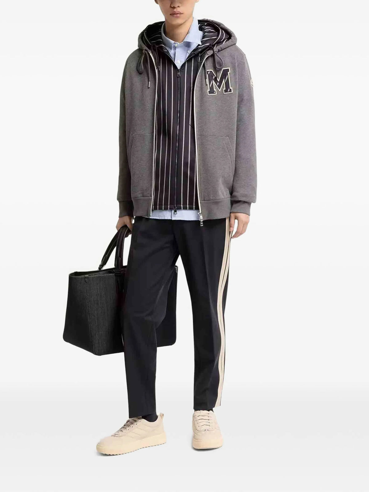 Image of Cotton Trousers by Moncler for Men - Season Autumn-Winter 2026 - Model View 1