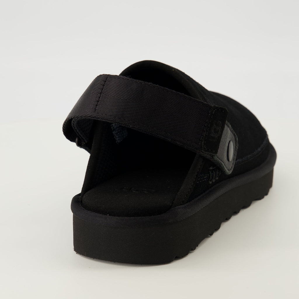 Imagen de los zuecos Goldencoast II negros de Ugg para hombres - Temporada primavera-verano 2026 - Vista trasera