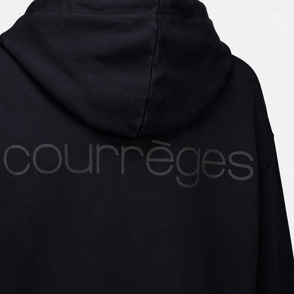Sweatshirt com capuz e fecho integral efeito stonewash