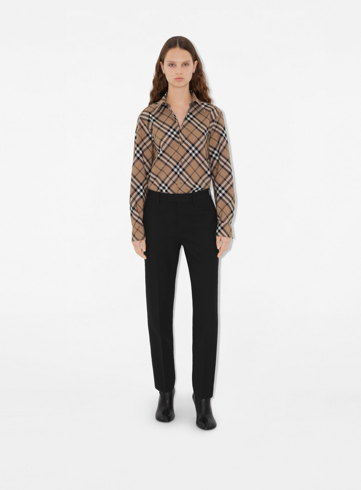 Burberry plaid shirt, wool clothing, luxury fashion, classic check, sophisticated style