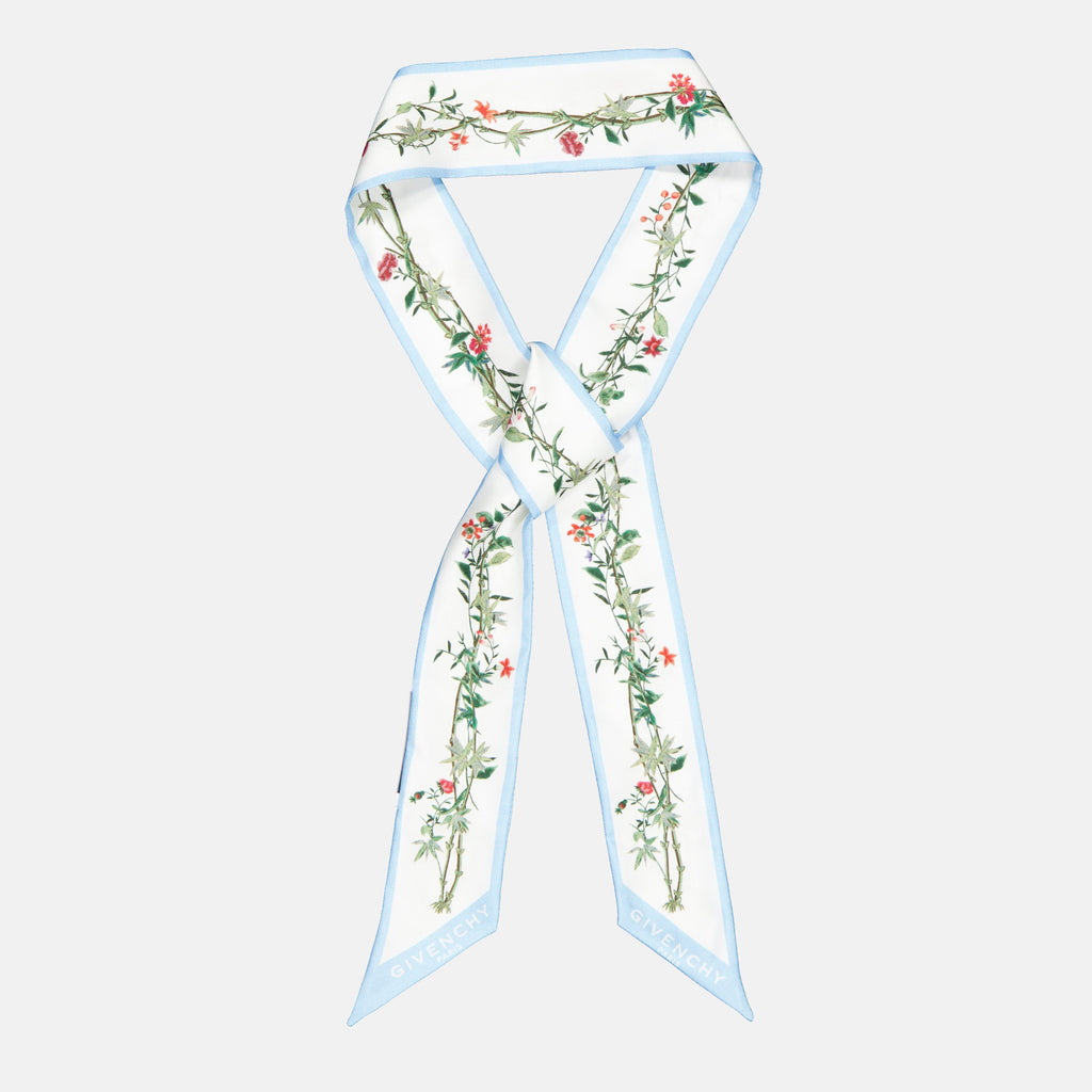 silk headband, Givenchy accessories, floral print headband, luxury fashion accessory, Autumn-Winter collection