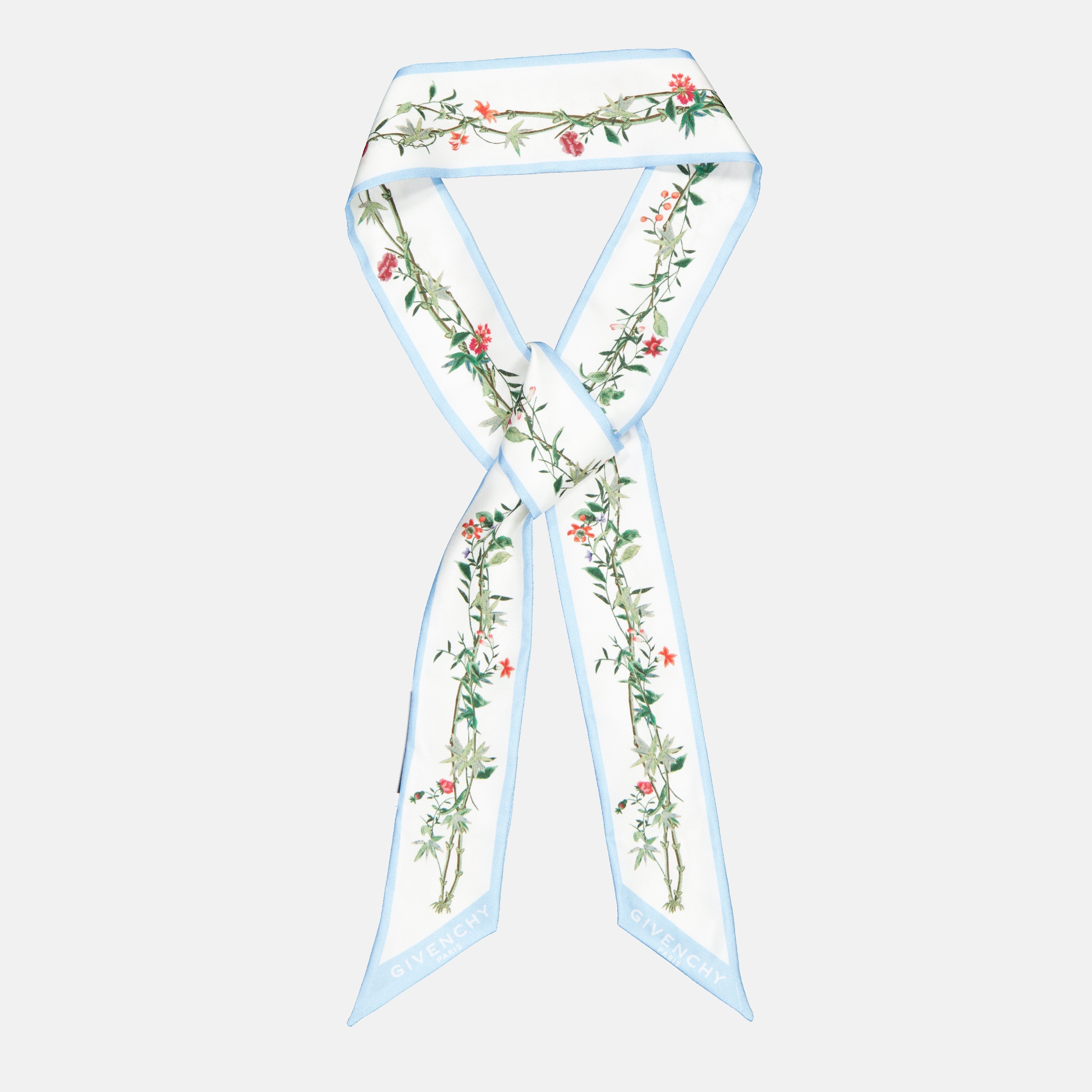 silk headband, Givenchy accessories, floral print headband, luxury fashion accessory, Autumn-Winter collection