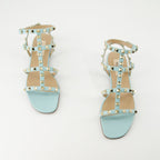 Light Blue Sandals, Rockstud Sandals, Valentino, Women’s Footwear, Designer Sandals