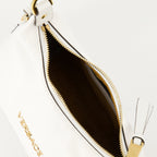 Hobo bag, Versace bag, white leather bag, luxury accessories, women's handbag