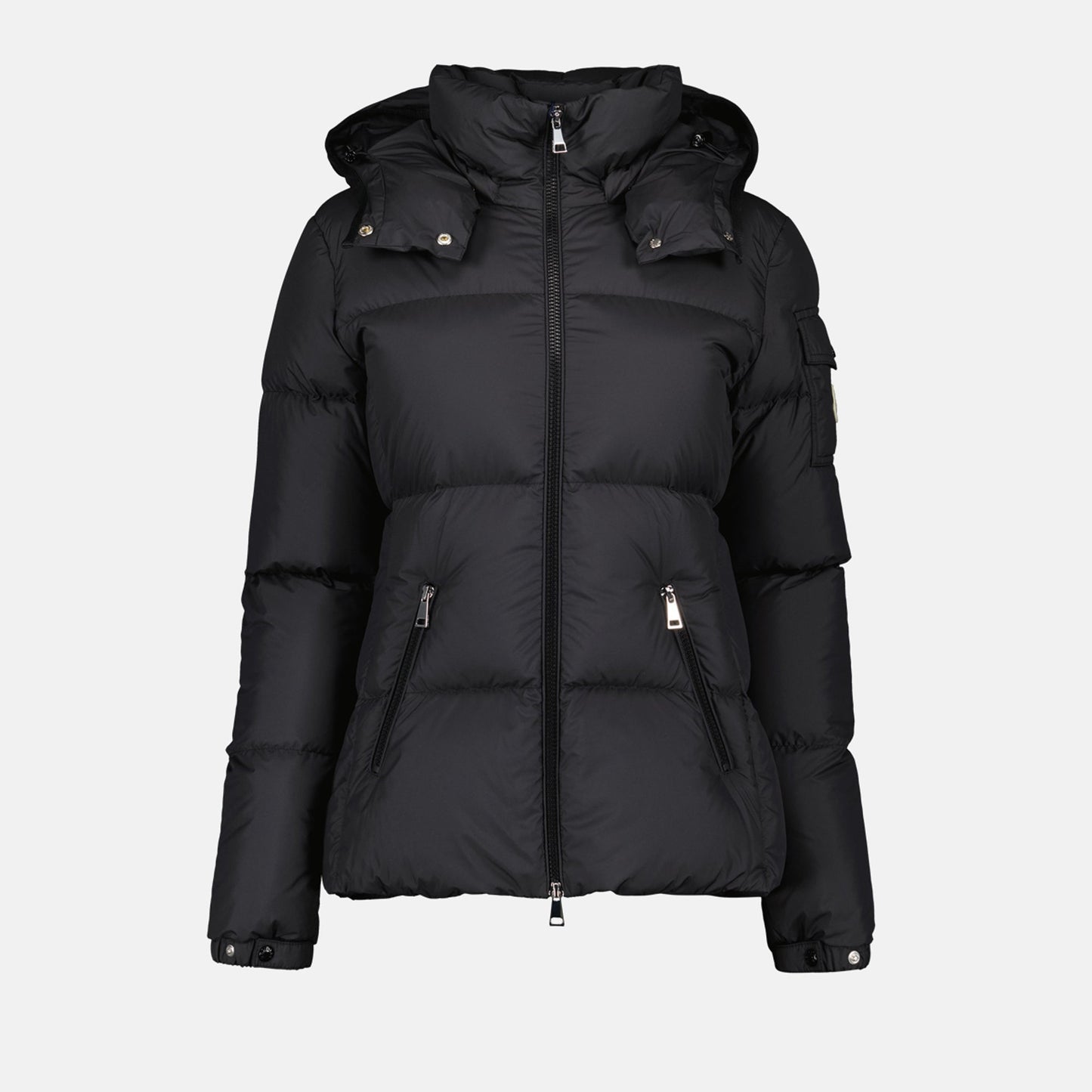 Black Quilted Jacket, Autumn-Winter 2024, Waterproof Polyester Jacket, Luxury Outerwear, Elegant Jacket