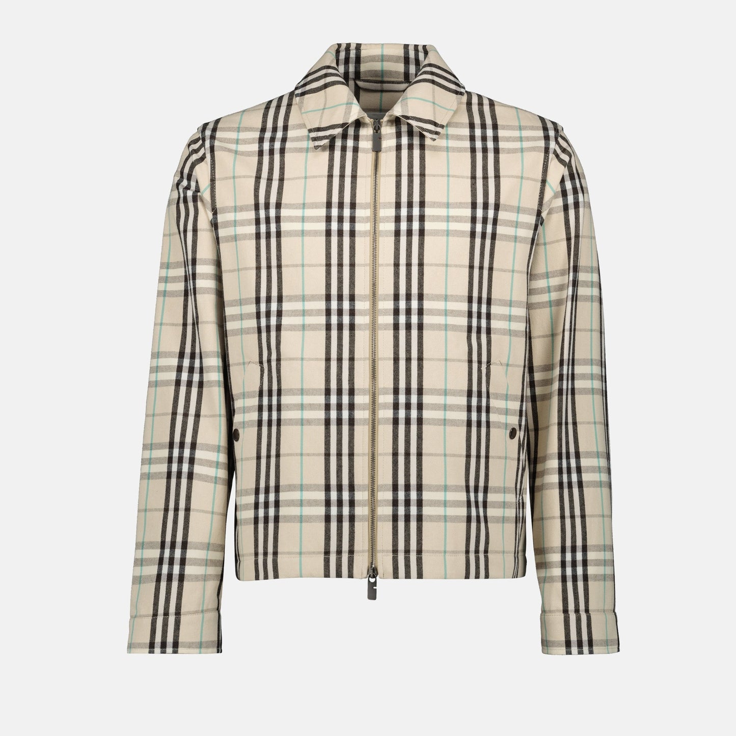 Harrington jacket, checkered jacket, cotton jacket, men's fashion, casual outerwear