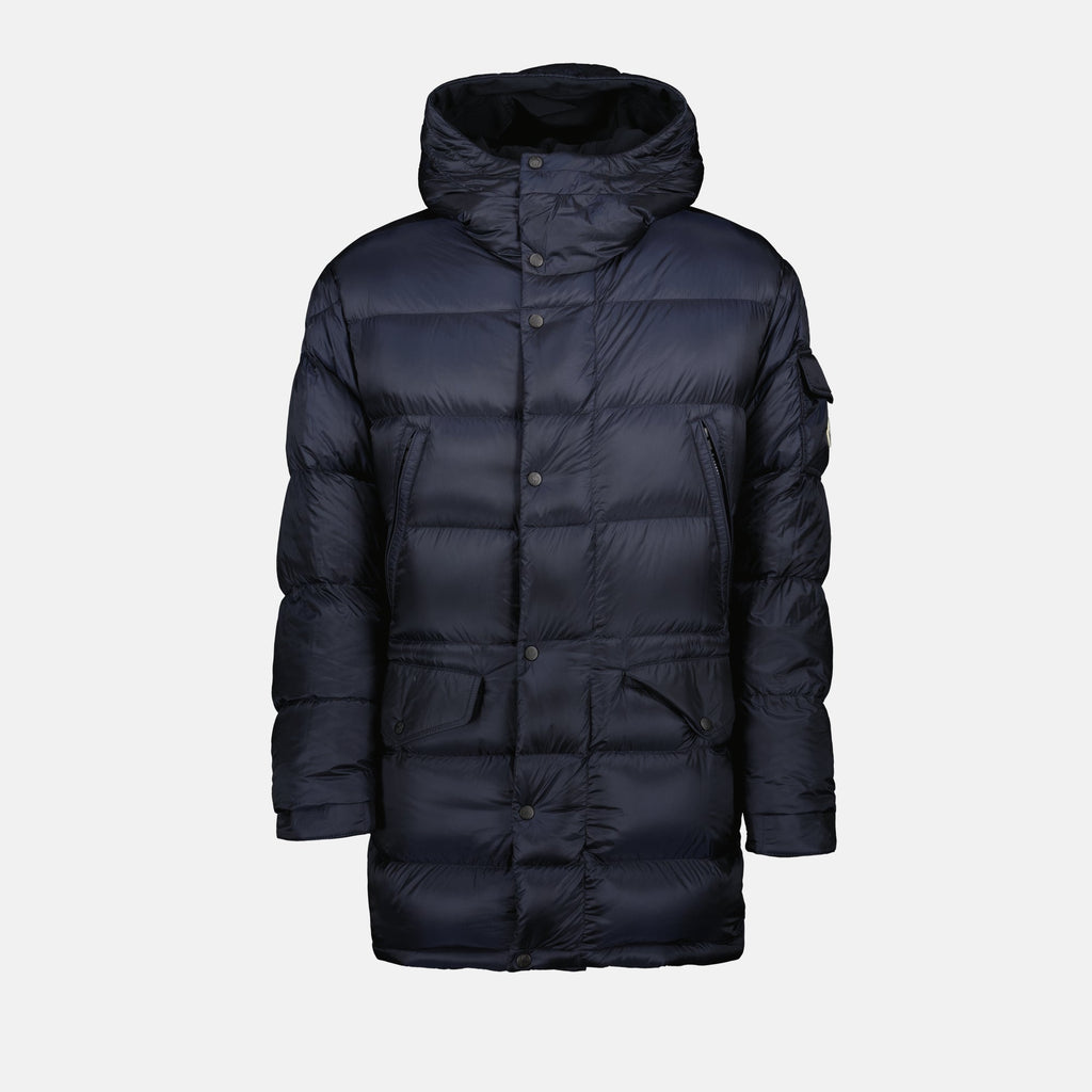 Reversible jacket, Cotton jacket, Quilted jacket, Blue jacket, Moncler jacket
