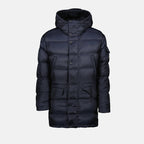 Reversible jacket, Cotton jacket, Quilted jacket, Blue jacket, Moncler jacket