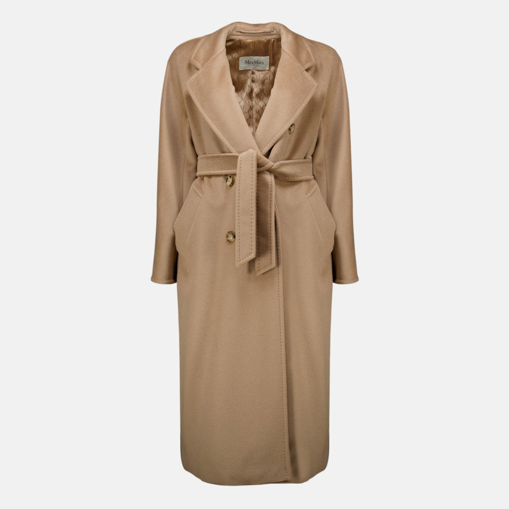 Manteau Icon beige en laine et cachemire